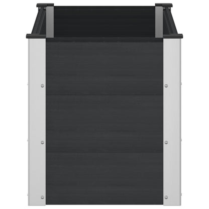 Letto rialzato da giardino Nero 100 x 50 x 54 cm - homemem39