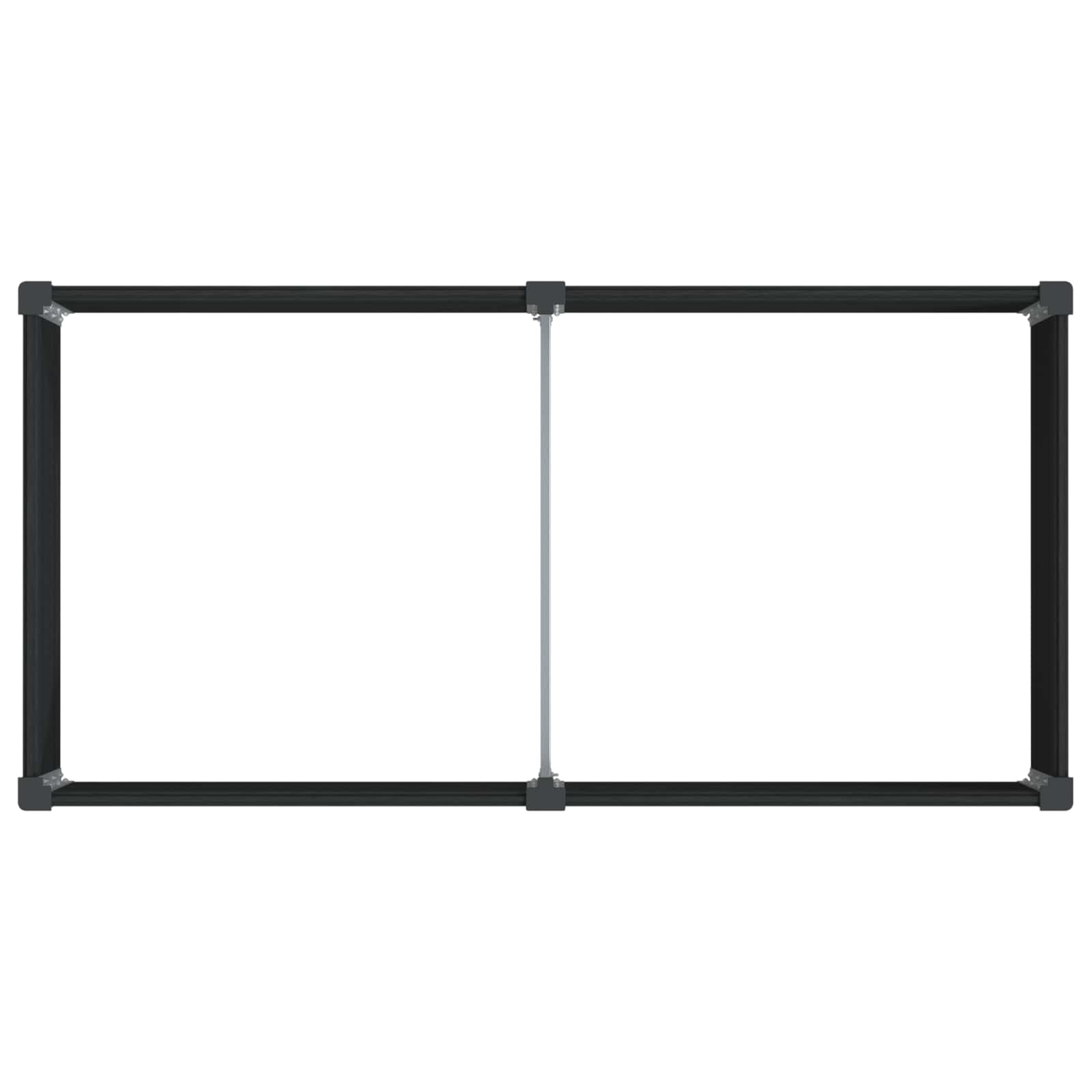 Letto rialzato da giardino Nero 100 x 50 x 54 cm | homemem39