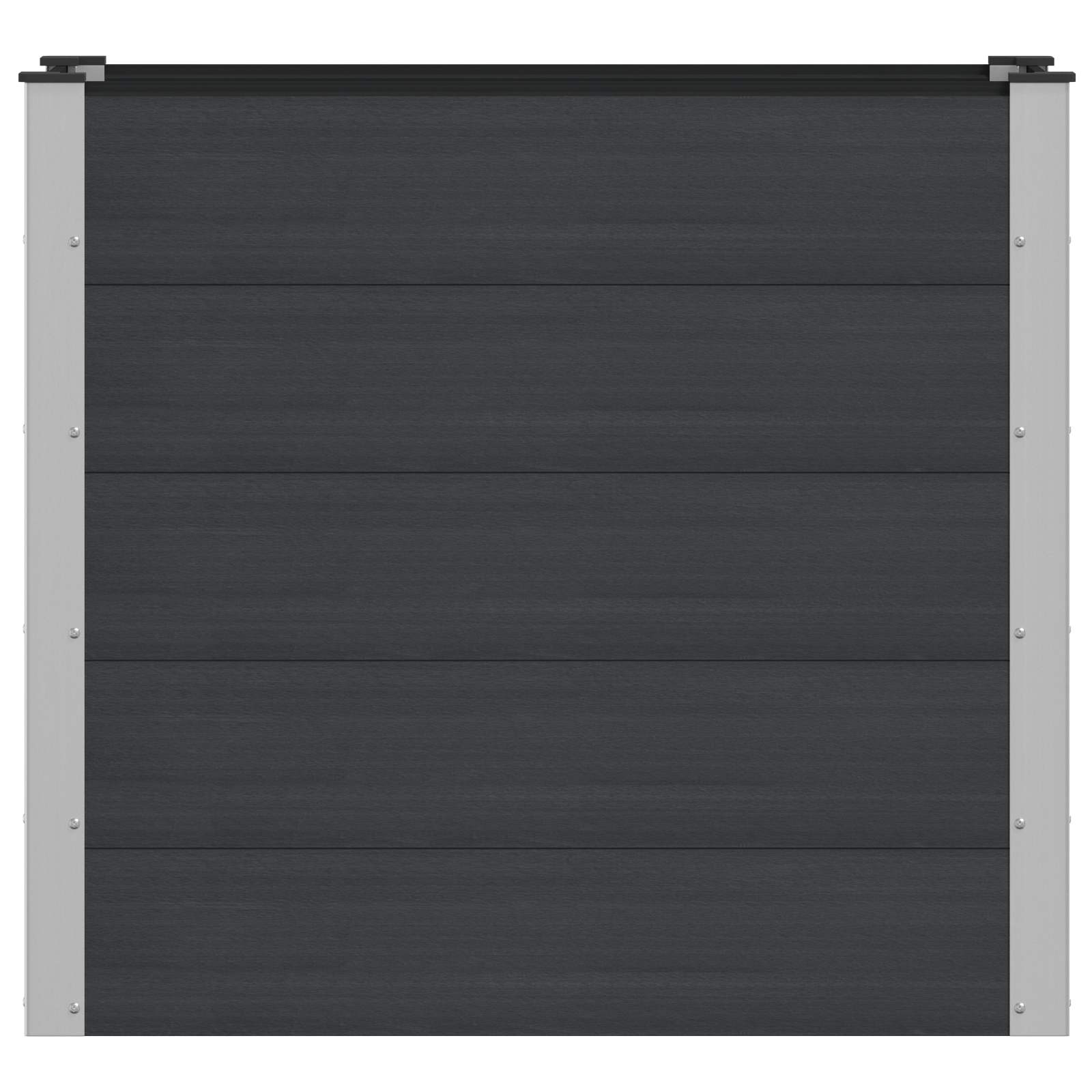 Letto rialzato da giardino Nero 100 x 50 x 91 cm | homemem39