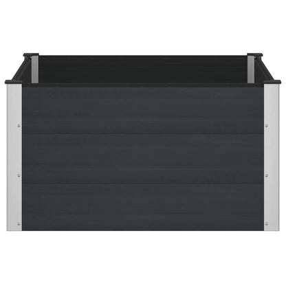Letto rialzato da giardino Nero 100 x 100 x 54 cm | homemem39