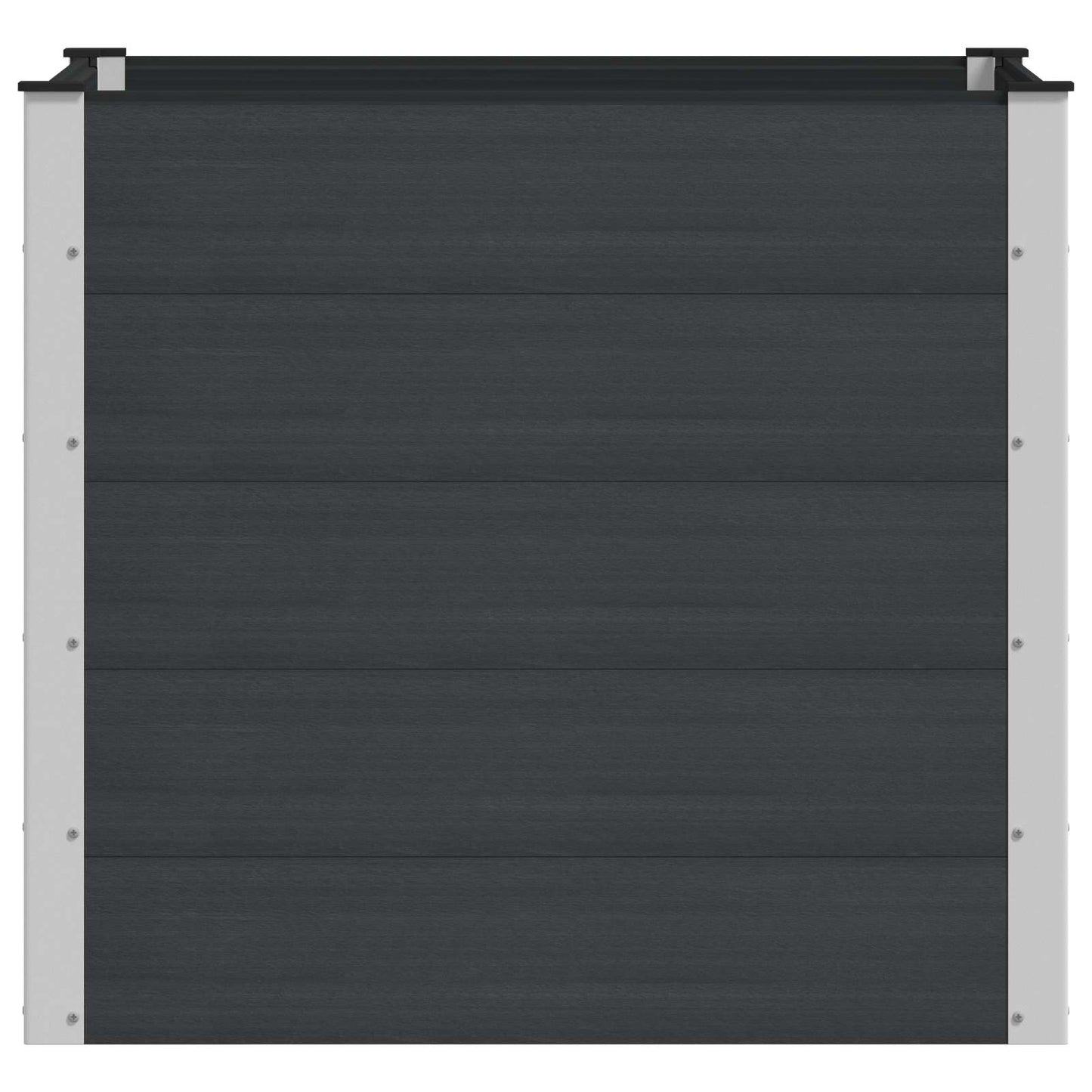 Letto rialzato da giardino Nero 100 x 100 x 91 cm | homemem39
