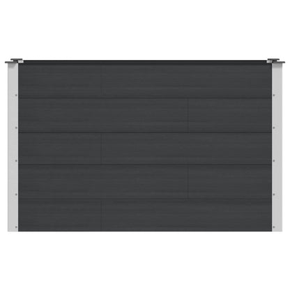 Letto rialzato da giardino Nero 150 x 50 x 91 cm | homemem39