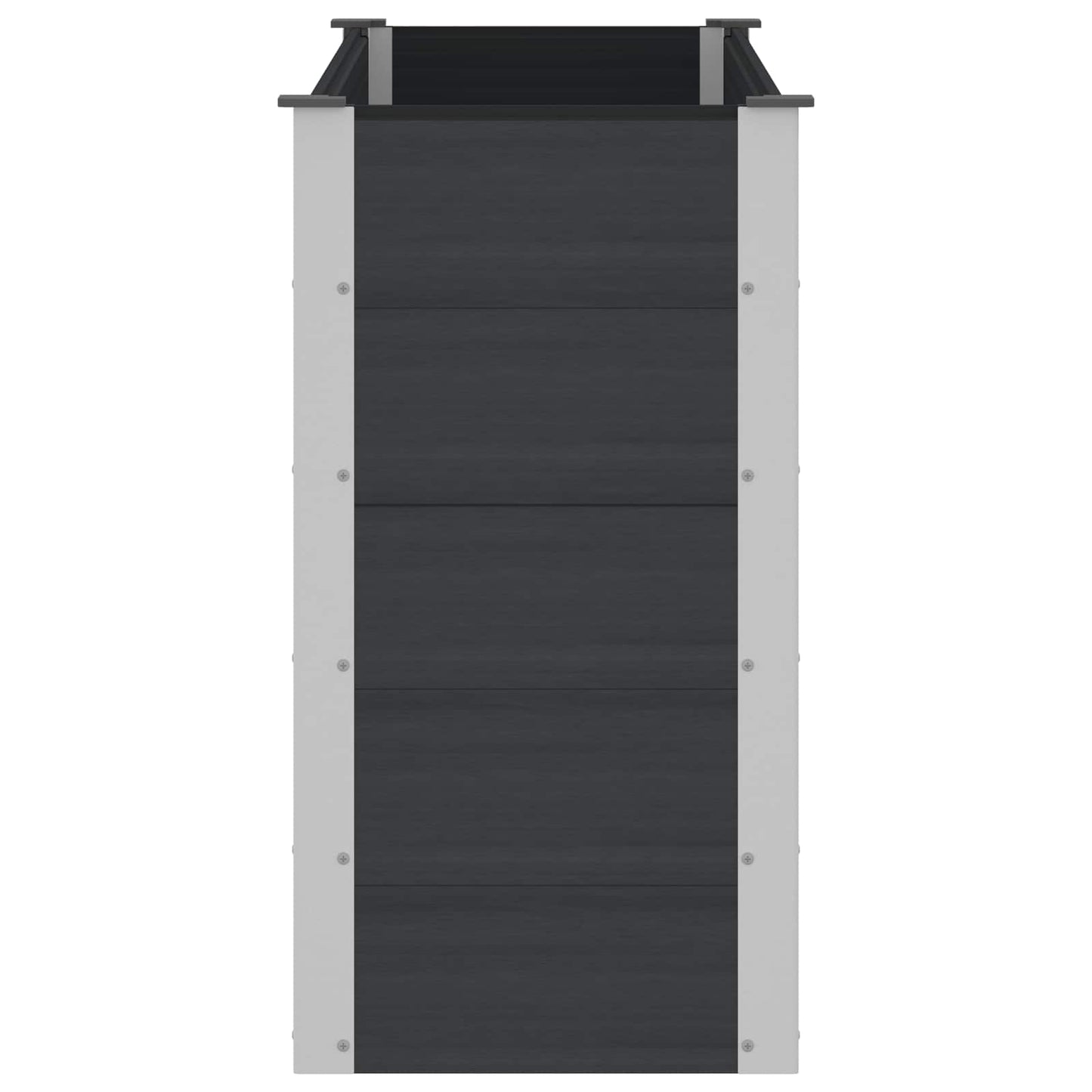 Letto rialzato da giardino Nero 150 x 50 x 91 cm | homemem39