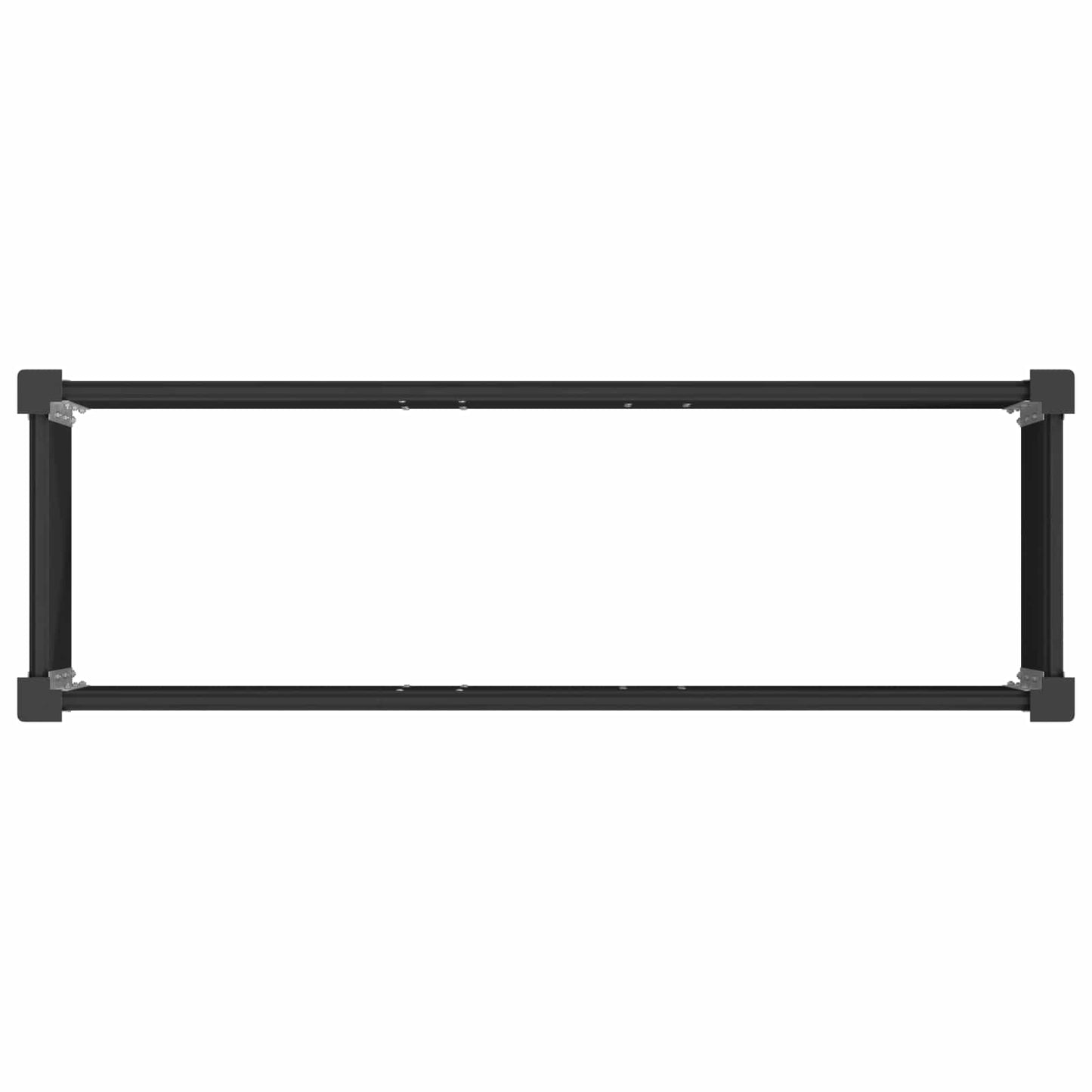 Letto rialzato da giardino Nero 150 x 50 x 91 cm | homemem39