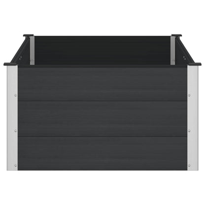 Letto rialzato da giardino Nero 150 x 100 x 54 cm | homemem39