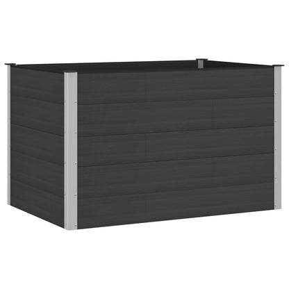 Letto rialzato da giardino Nero 150 x 100 x 91 cm | homemem39