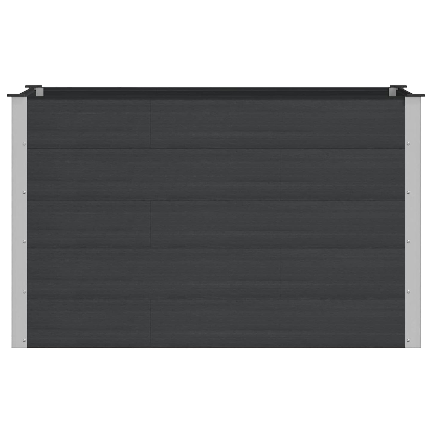 Letto rialzato da giardino Nero 150 x 100 x 91 cm | homemem39