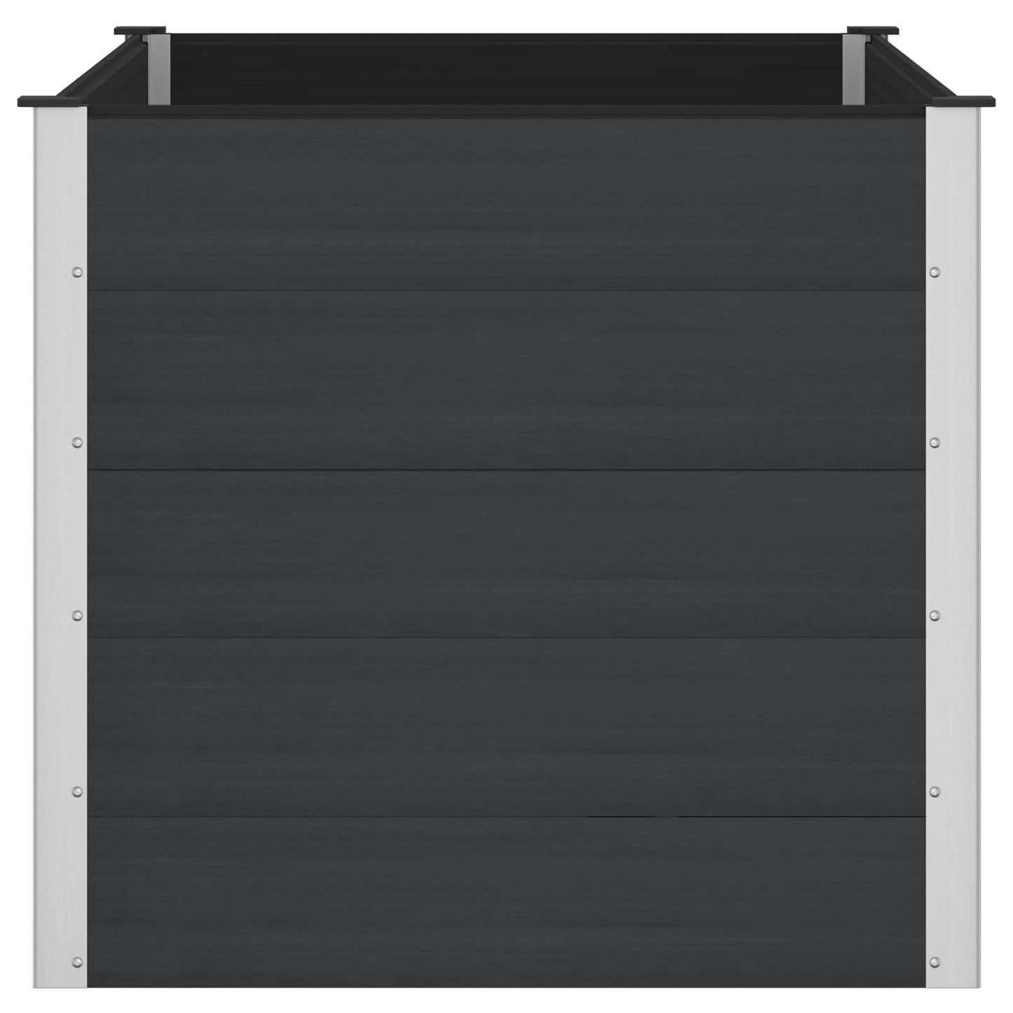 Letto rialzato da giardino Nero 150 x 100 x 91 cm | homemem39