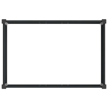 Letto rialzato da giardino Nero 150 x 100 x 91 cm | homemem39
