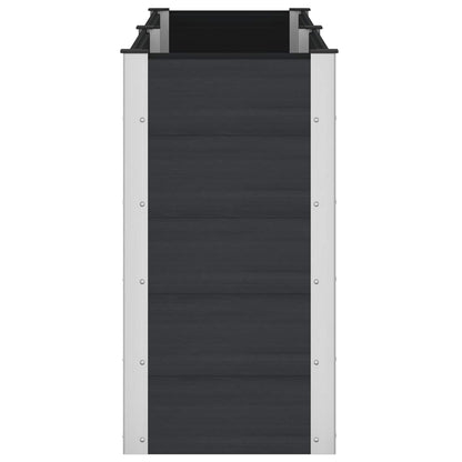Letto rialzato da giardino Nero 200 x 50 x 91 cm | homemem39