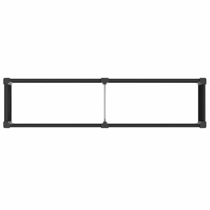 Letto rialzato da giardino Nero 200 x 50 x 91 cm | homemem39