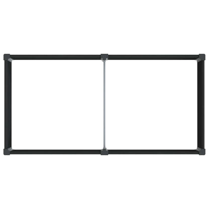 Letto rialzato da giardino Nero 200 x 100 x 91 cm | homemem39