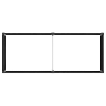 Letto rialzato da giardino Nero 250 x 100 x 54 cm | homemem39