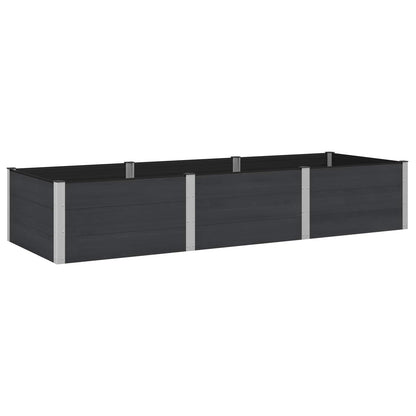 Letto rialzato da giardino Nero 300 x 100 x 54 cm | homemem39