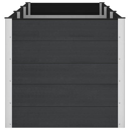 Letto rialzato da giardino Nero 300 x 100 x 91 cm | homemem39