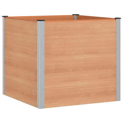 Letto rialzato da giardino Marrone 100 x 100 x 91 cm | homemem39