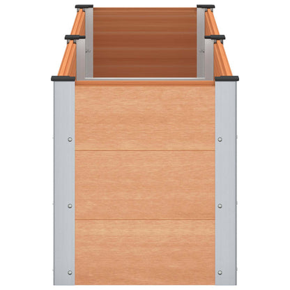 Letto rialzato da giardino Marrone 200 x 50 x 54 cm | homemem39