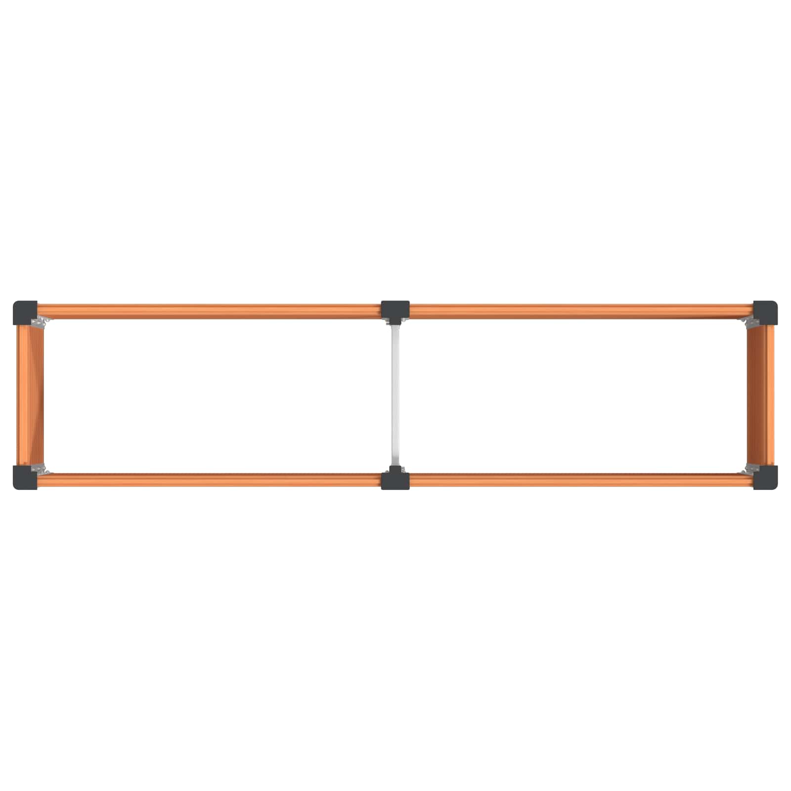 Letto rialzato da giardino Marrone 200 x 50 x 54 cm | homemem39