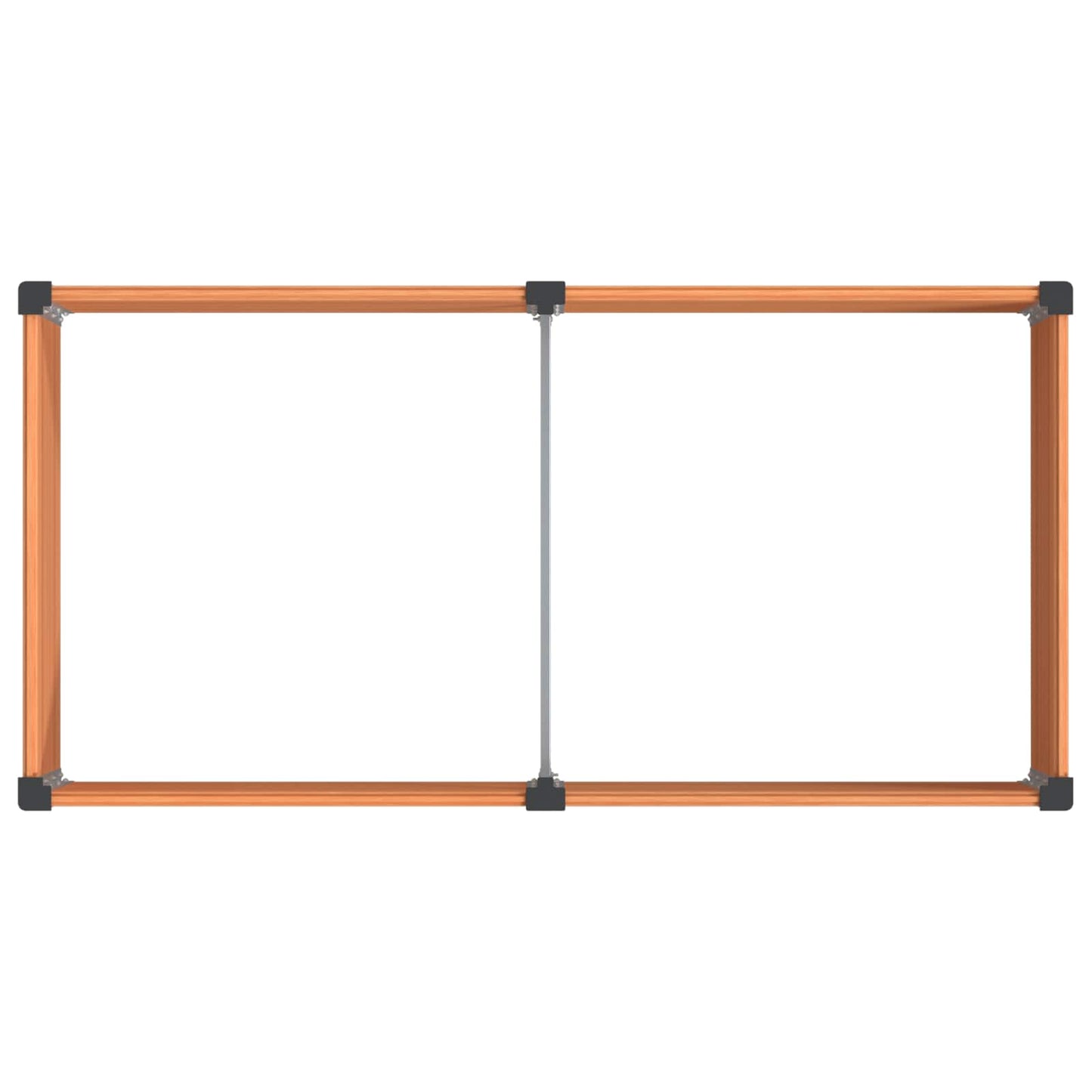 Letto rialzato da giardino Marrone 200 x 100 x 54 cm | homemem39