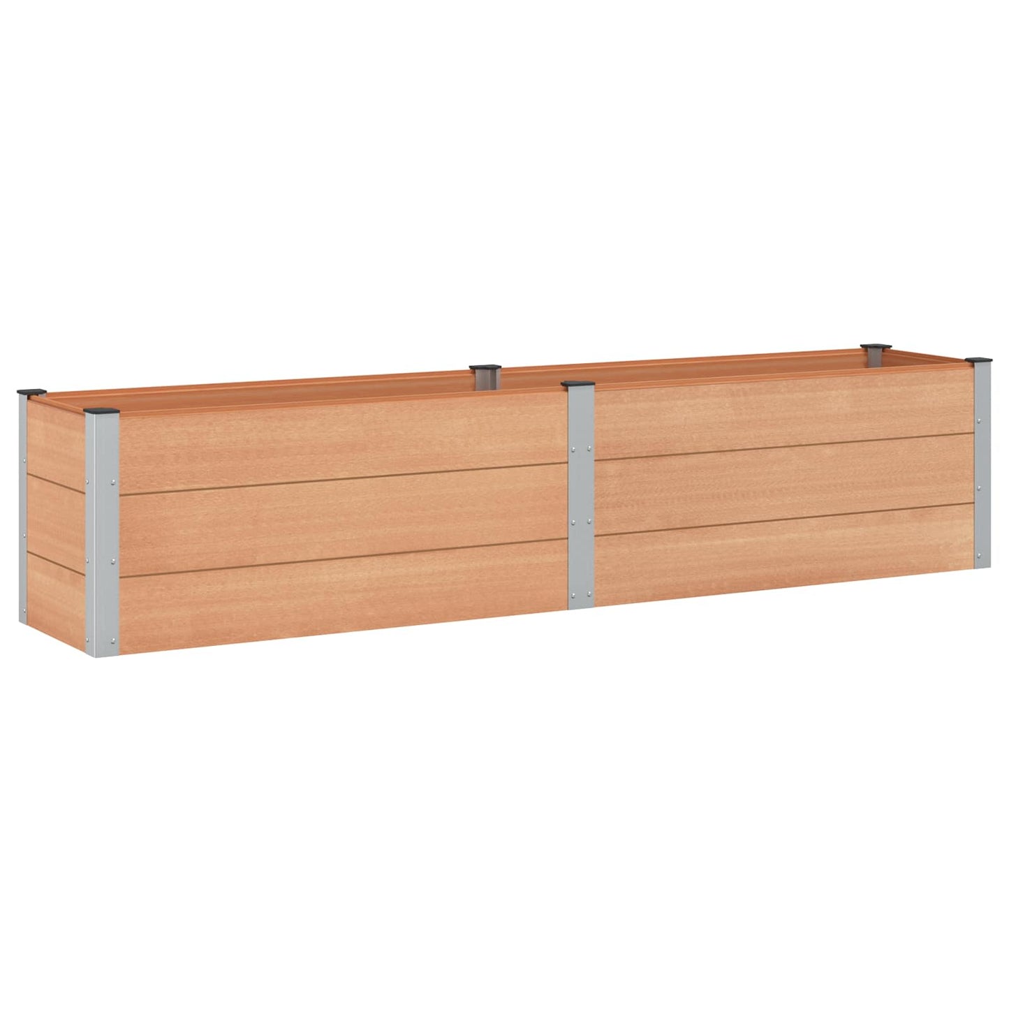 Letto rialzato da giardino Marrone 250 x 50 x 54 cm | homemem39
