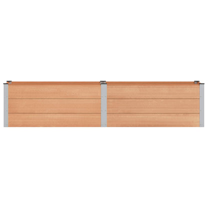 Letto rialzato da giardino Marrone 250 x 50 x 54 cm | homemem39