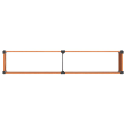 Letto rialzato da giardino Marrone 250 x 50 x 54 cm | homemem39