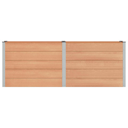 Letto rialzato da giardino Marrone 250 x 50 x 91 cm | homemem39