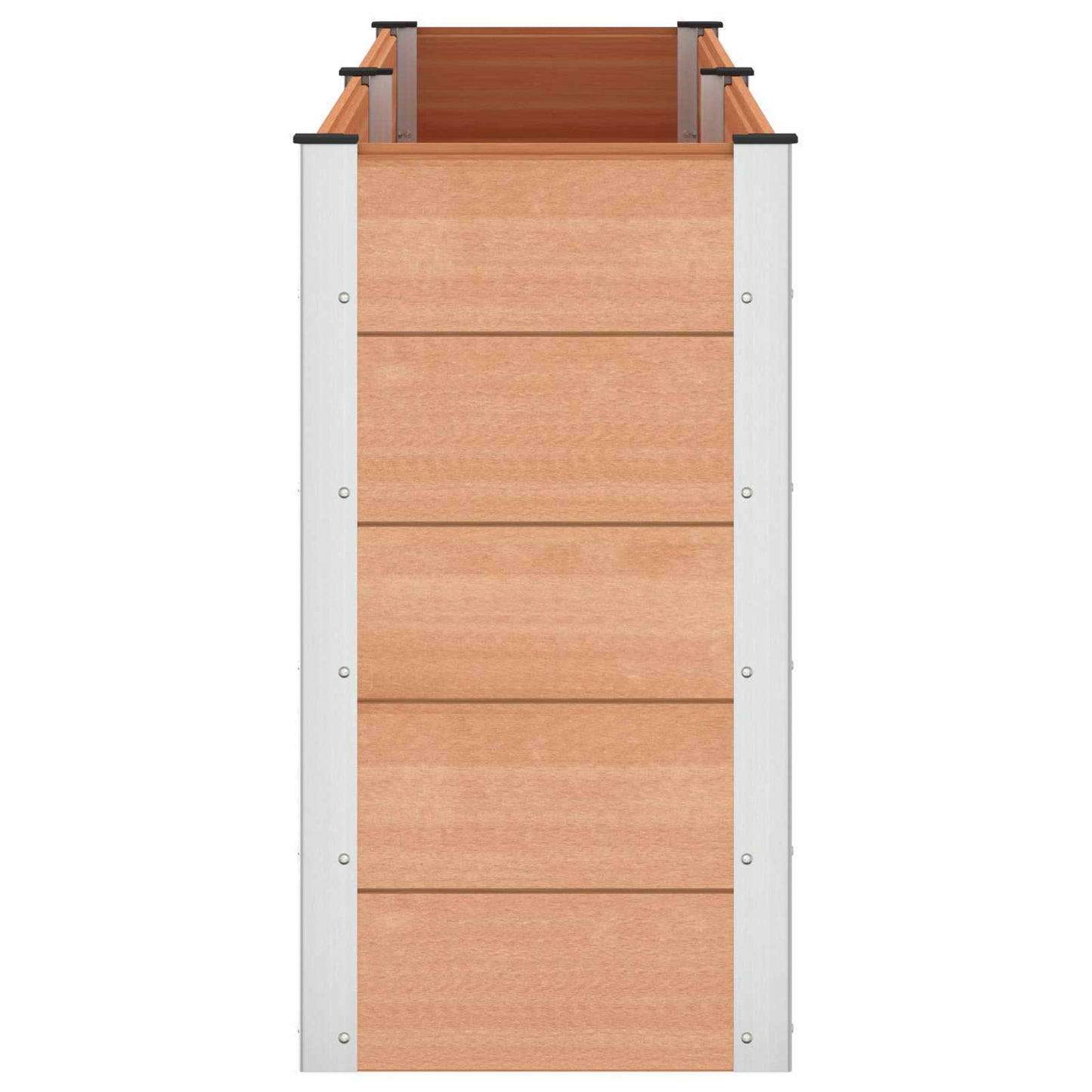 Letto rialzato da giardino Marrone 250 x 50 x 91 cm