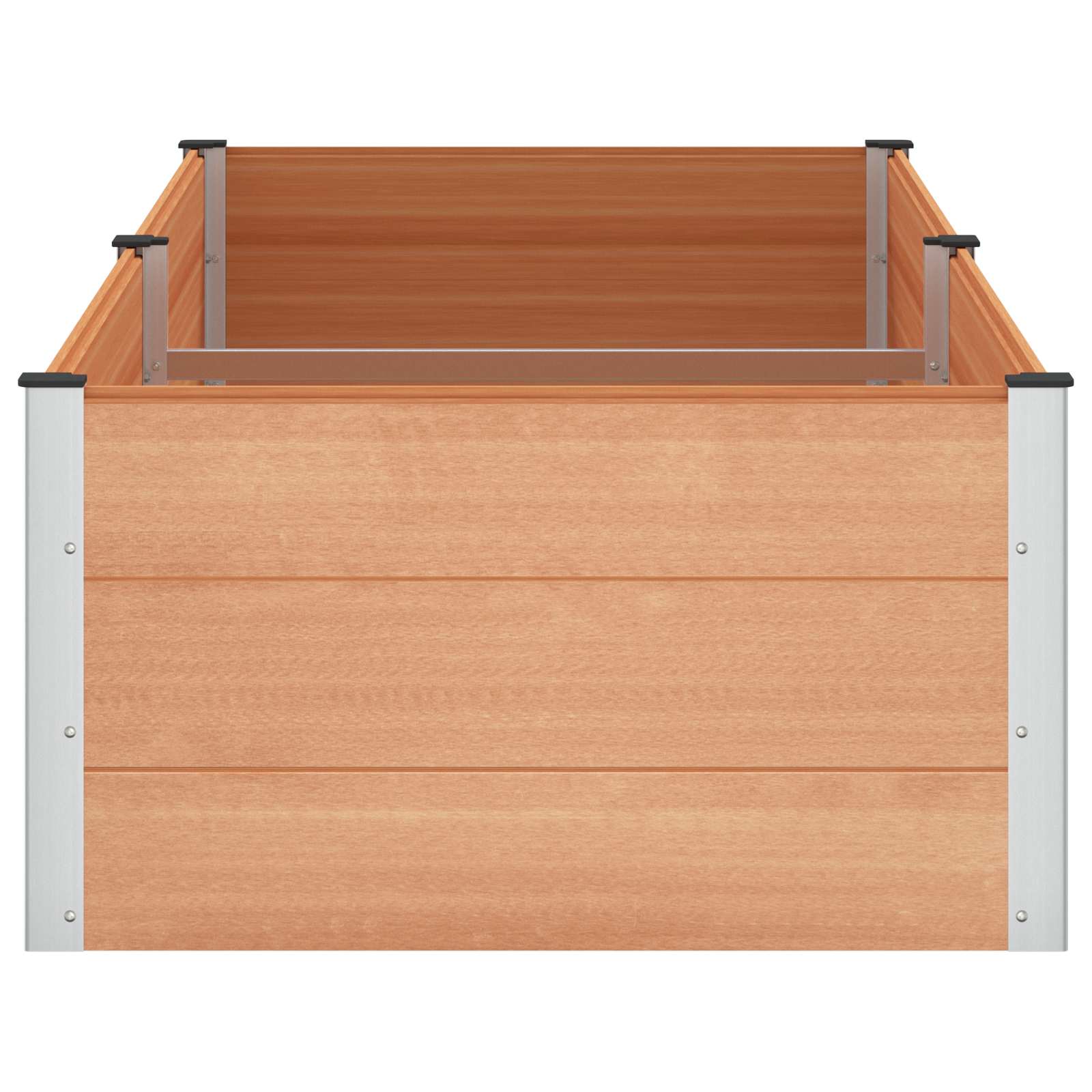 Letto rialzato da giardino Marrone 250 x 100 x 54 cm | homemem39