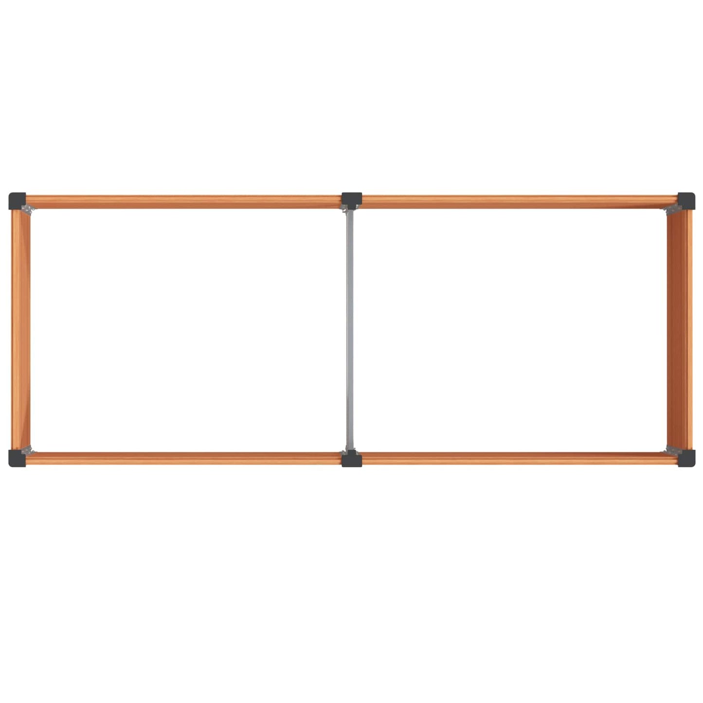 Letto rialzato da giardino Marrone 250 x 100 x 54 cm | homemem39