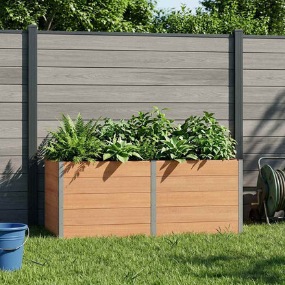 Letto rialzato da giardino Marrone 250 x 100 x 91 cm
