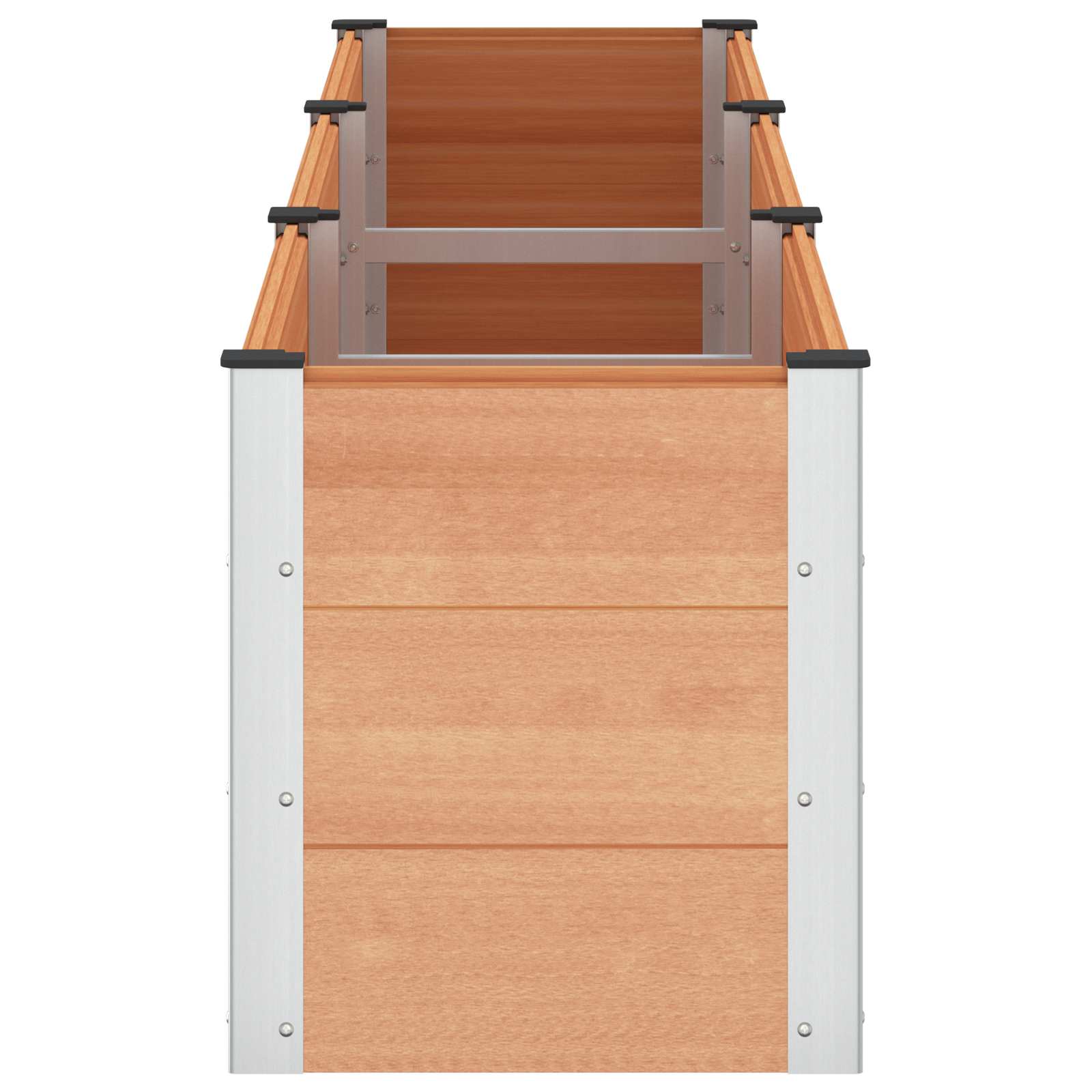 Letto rialzato da giardino Marrone 300 x 50 x 54 cm | homemem39