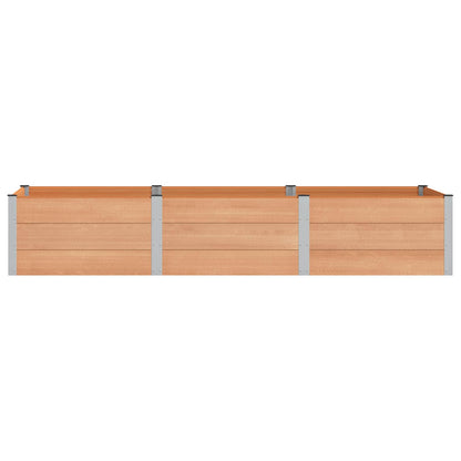 Letto rialzato da giardino Marrone 300 x 100 x 54 cm | homemem39