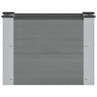 Letto rialzato da giardino Grigio 50 x 30 x 36 cm | homemem39