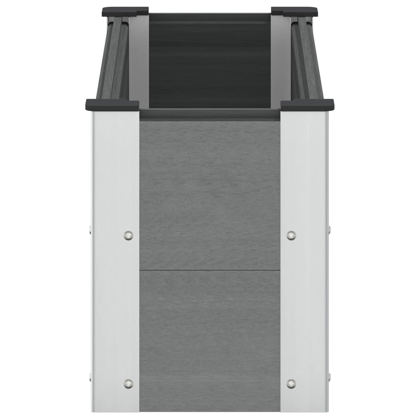 Letto rialzato da giardino Grigio 100 x 30 36 cm | homemem39