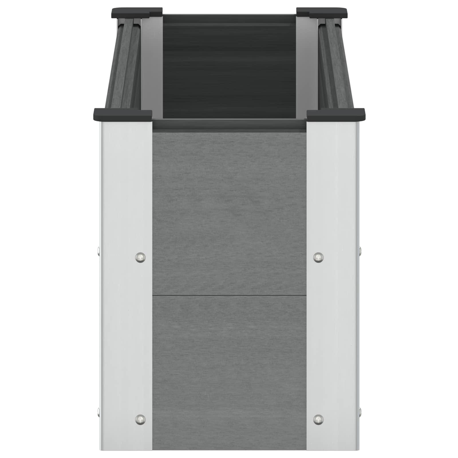 Letto rialzato da giardino Grigio 100 x 30 36 cm | homemem39