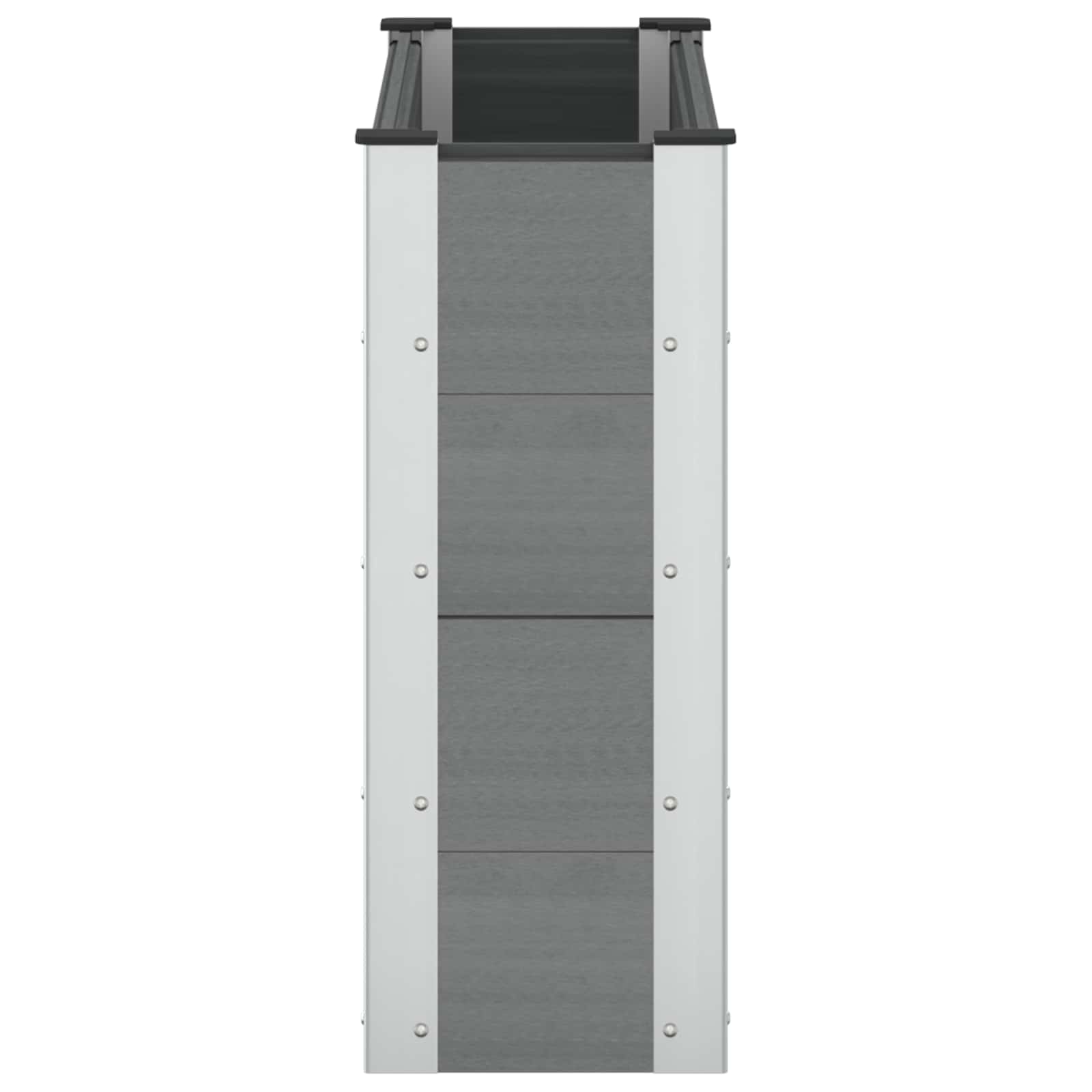 Letto rialzato da giardino Grigio 100 x 30 x 72 cm | homemem39