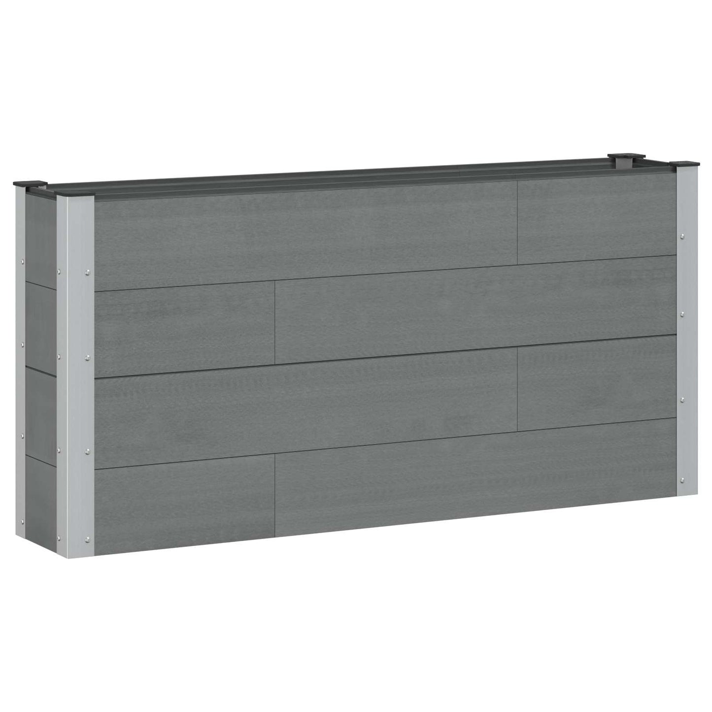 Letto rialzato da giardino Grigio 150 x 30 x 72 cm | homemem39