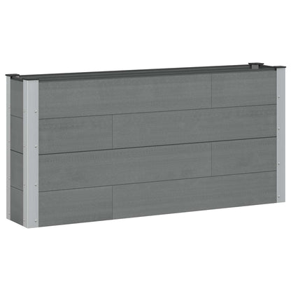Letto rialzato da giardino Grigio 150 x 30 x 72 cm | homemem39