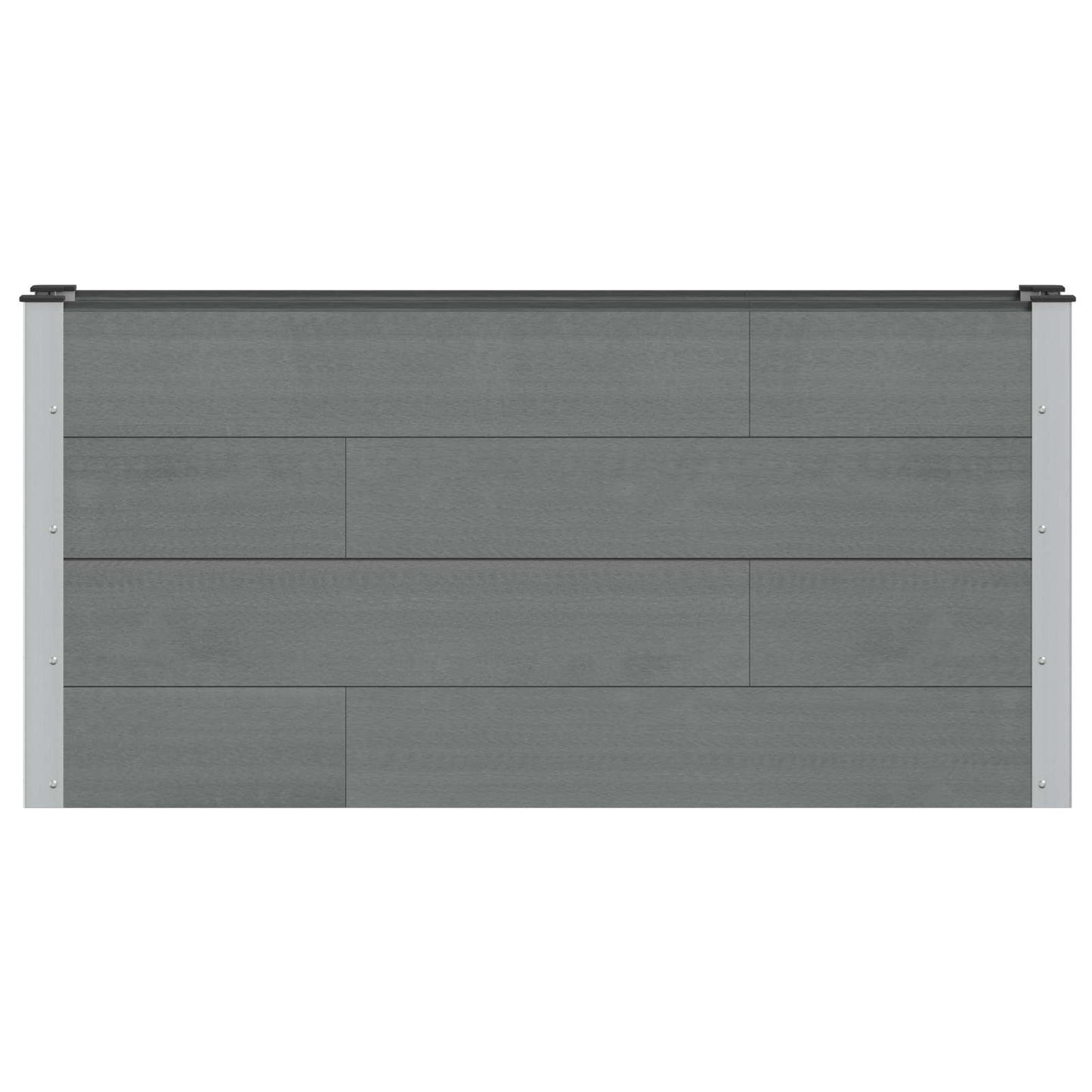 Letto rialzato da giardino Grigio 150 x 30 x 72 cm | homemem39