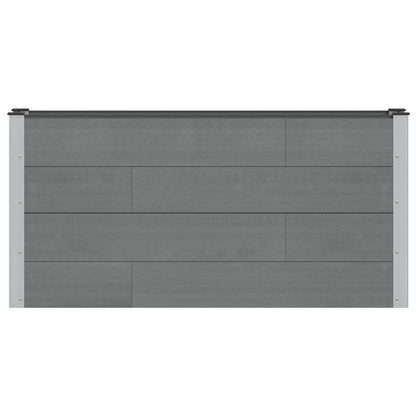 Letto rialzato da giardino Grigio 150 x 30 x 72 cm | homemem39