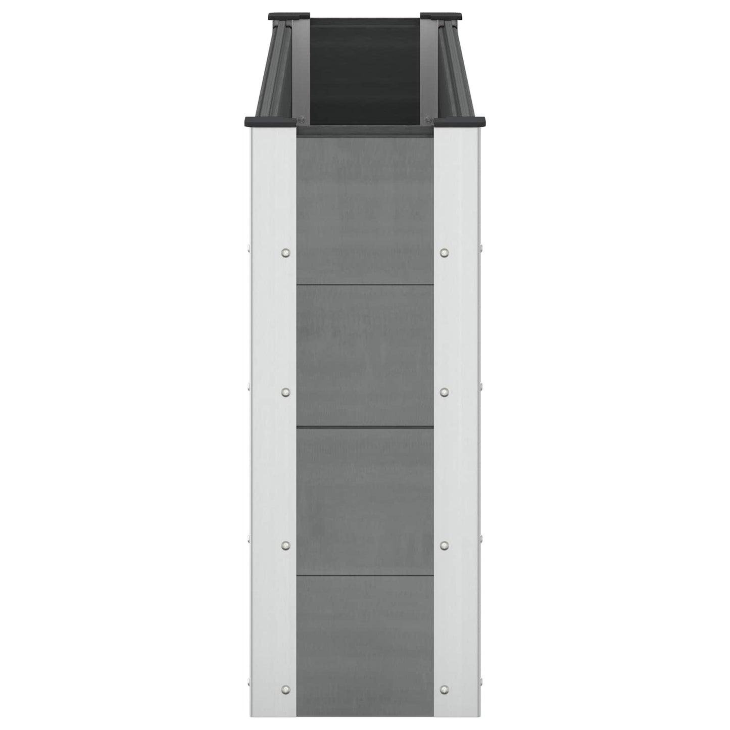 Letto rialzato da giardino Grigio 150 x 30 x 72 cm | homemem39