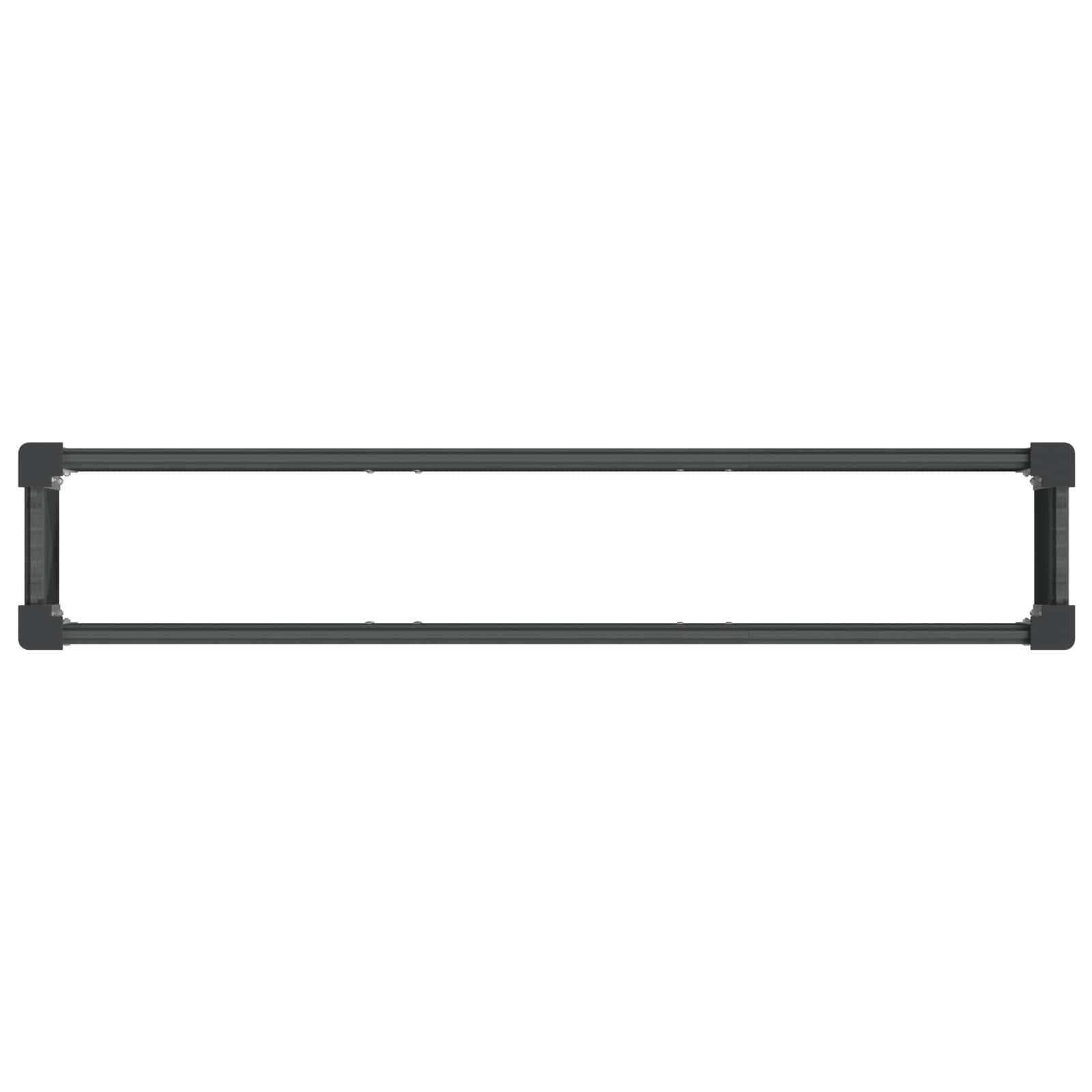Letto rialzato da giardino Grigio 150 x 30 x 72 cm | homemem39
