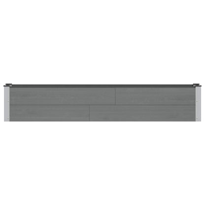 Letto rialzato da giardino Grigio 200 x 30 x 36 cm | homemem39