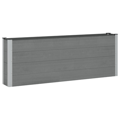 Letto rialzato da giardino Grigio 200 x 30 x 72 cm | homemem39