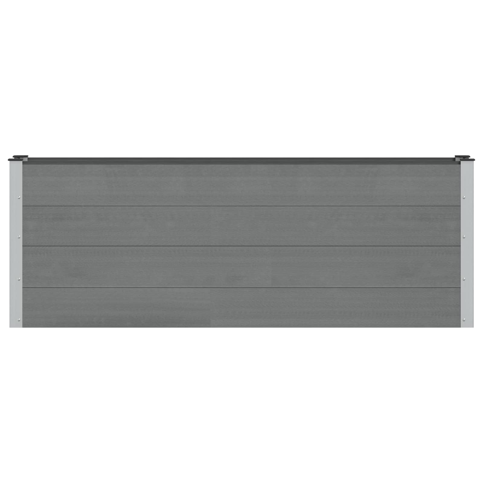 Letto rialzato da giardino Grigio 200 x 30 x 72 cm | homemem39
