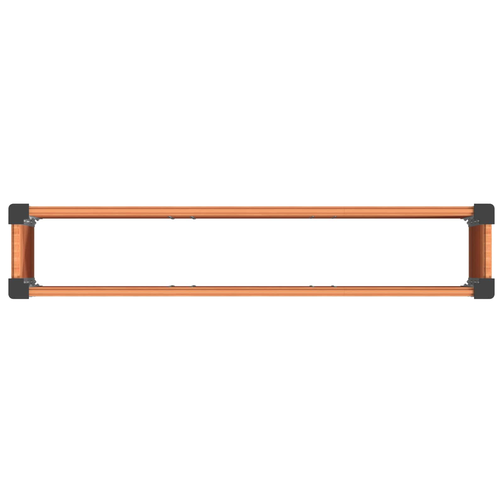 Letto rialzato da giardino Marrone 150 x 30 x 72 cm | homemem39