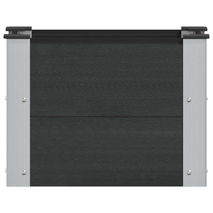 Letto rialzato da giardino Nero 50 x 30 x 36 cm | homemem39