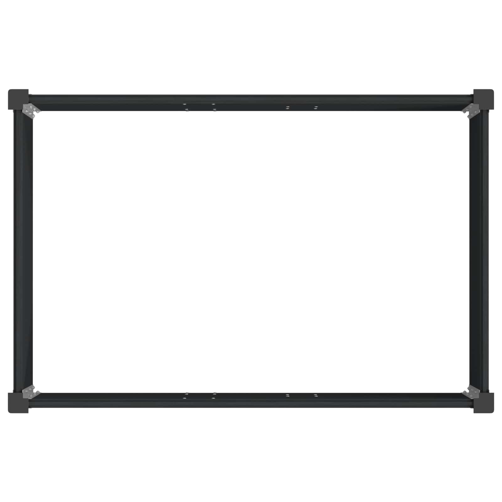Letto rialzato da giardino Nero 50 x 30 x 36 cm | homemem39