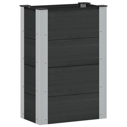 Letto rialzato da giardino Nero 50 x 30 x 72 cm | homemem39